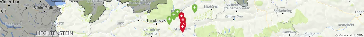 Map view for Pharmacies emergency services nearby Stummerberg (Schwaz, Tirol)